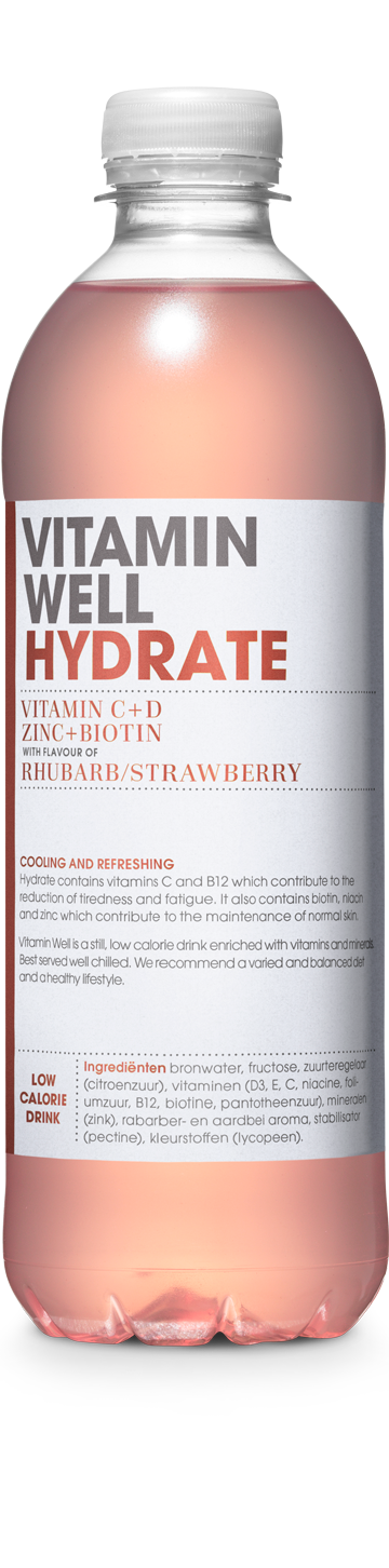 Vitamin Well - Hydrate - Rhubarb and Strawberry