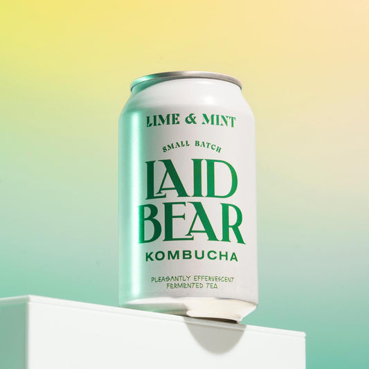 Laid Bear Kombucha - Lime & Mint Cans