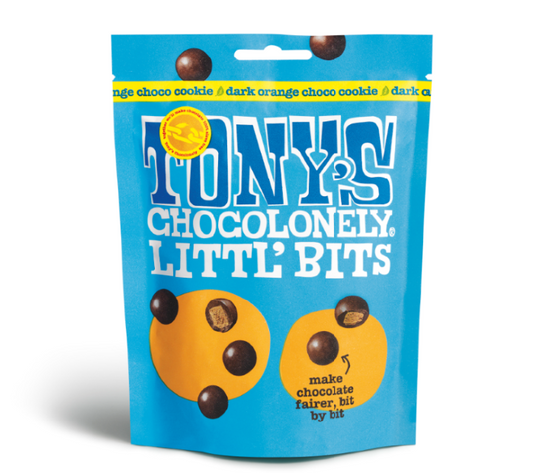 Tonys Chocolonely - Littl'Bits FairTrade Dark Orange Choco Cookie