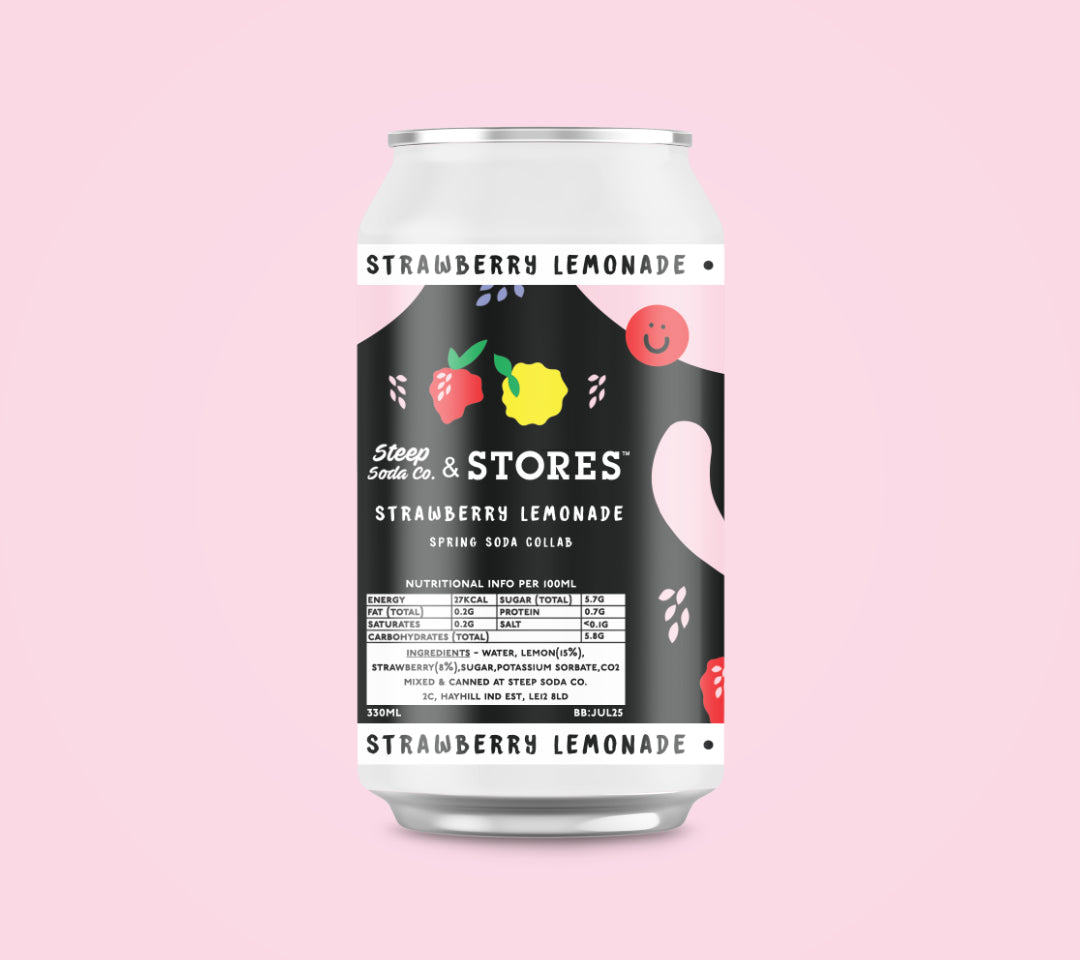 NEW Steep Soda Co X STORES - Strawberry Lemonade