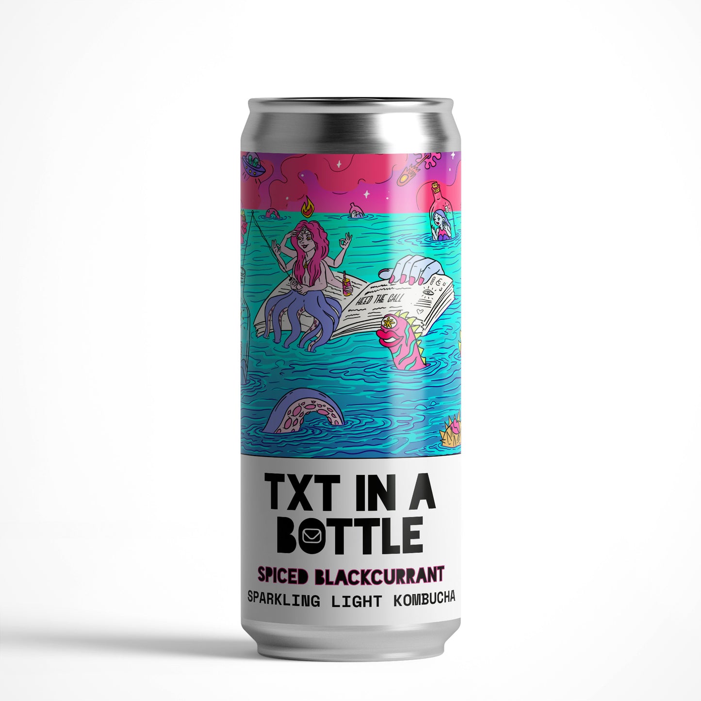 Counter Culture - TXT in a Bottle // Spiced Blackcurrant Sparkling Light Kombucha