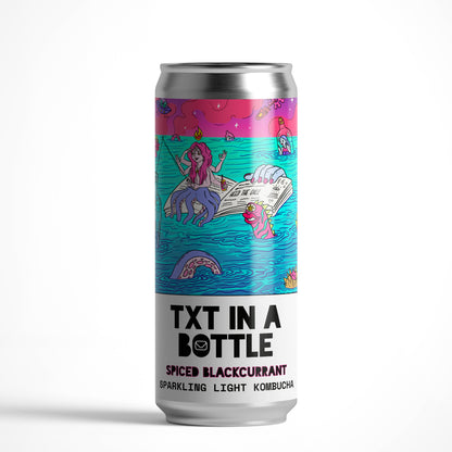 Counter Culture - TXT in a Bottle // Spiced Blackcurrant Sparkling Light Kombucha