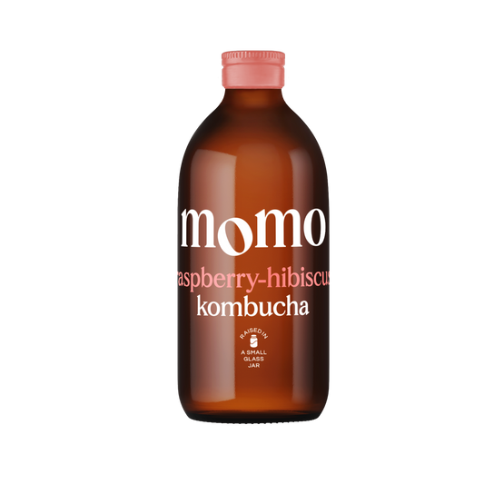 Momo Kombucha - Organic Raspberry-Hibiscus Kombucha