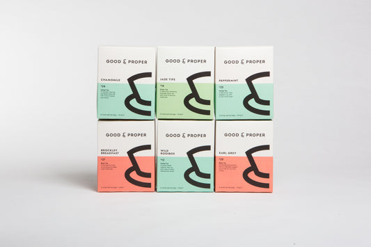 Good And Proper Tea - Retail Boxes // Stores Supply // Good and Proper